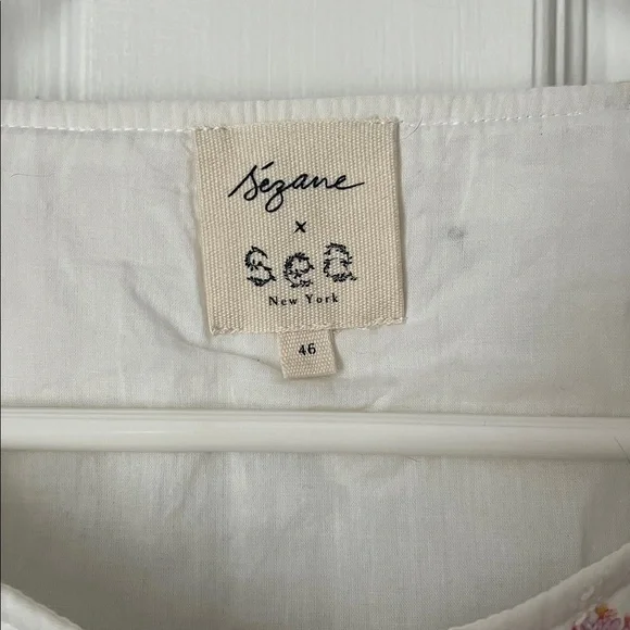 Sezane x Sea Collaboration quilted patchwork cardigan - Picture 3 of 8